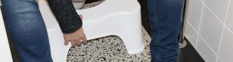 toiletkrukje gebruiken